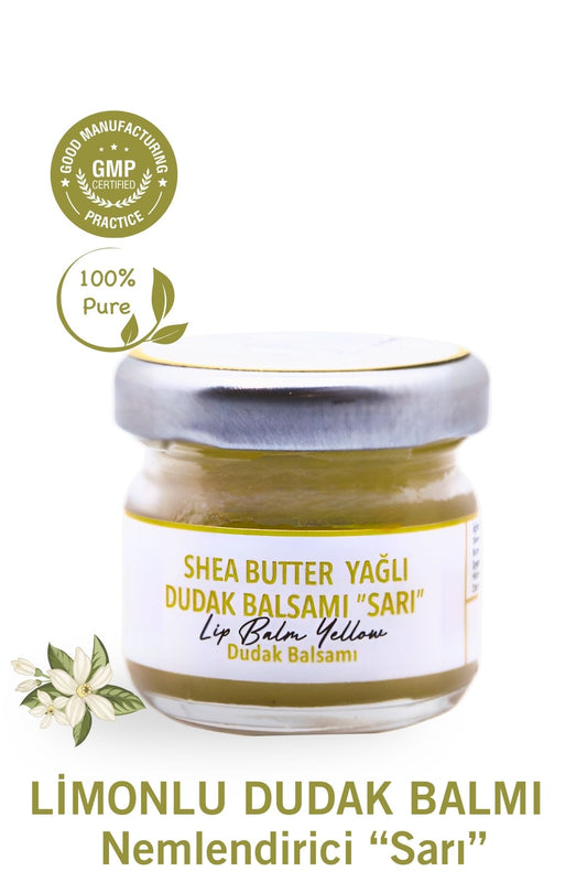 Limonlu Dudak Bakım Kremi - Lip Balm (Limon Kabuğu & Shea Butter Yağlı) 29 ml.