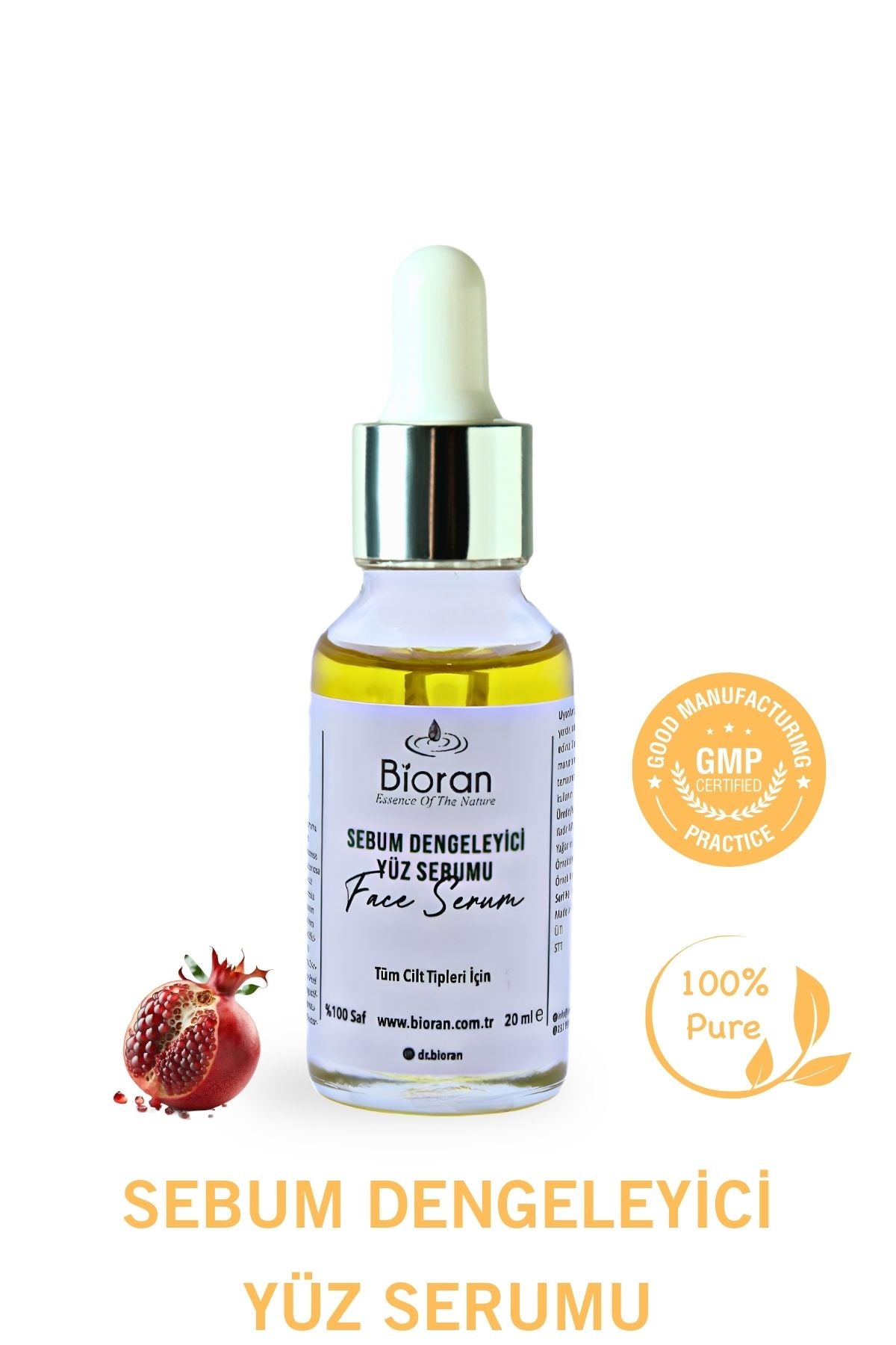 Sebum Dengeleyici Yüz Serumu %100 Saf ve Doğal İçerikli 20 ml.