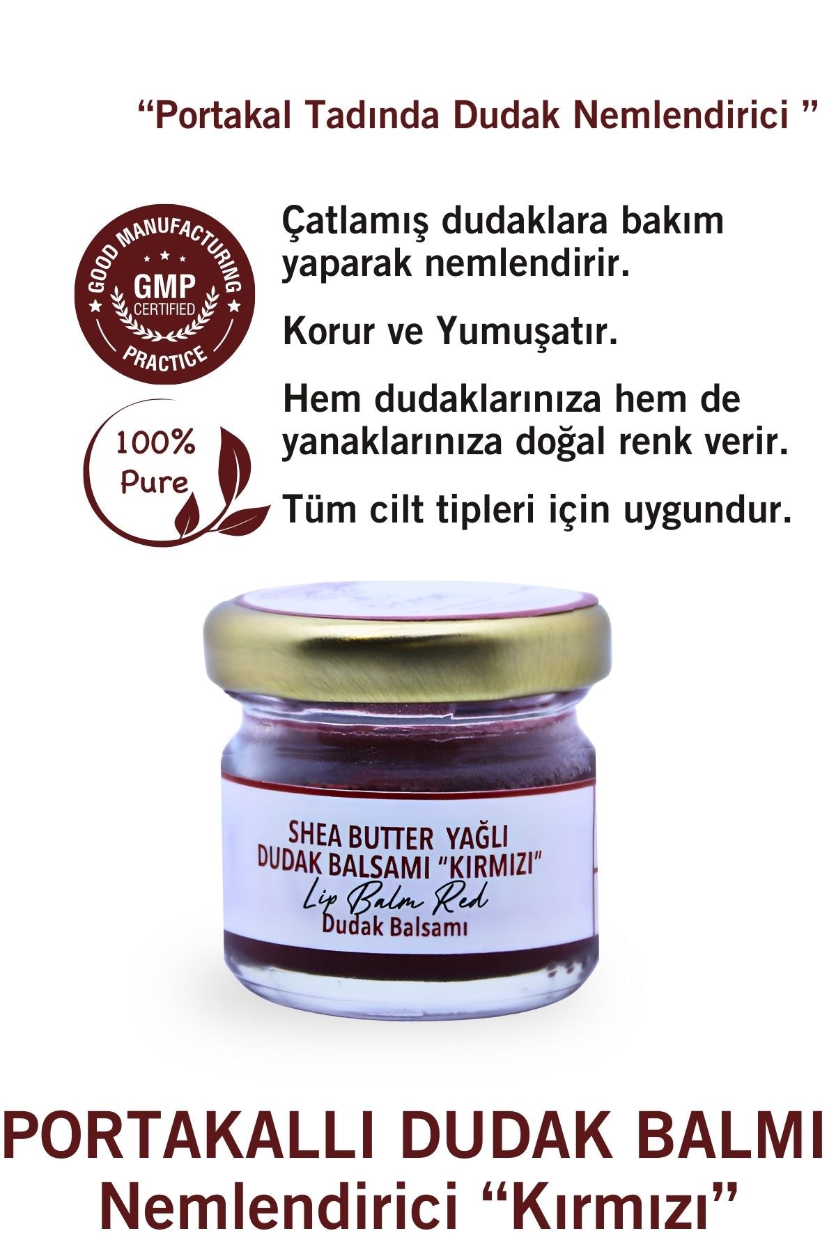 Portakal Kabuğu & Shea Butter Dudak Bakım Kremi 29 Ml