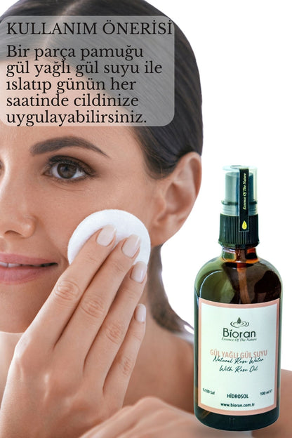 3'lü Gül Yağlı Gül Suyu Aydınlatıcı ve Gözenek Sıkılaştırıcı Sprey Tonik 100 ml