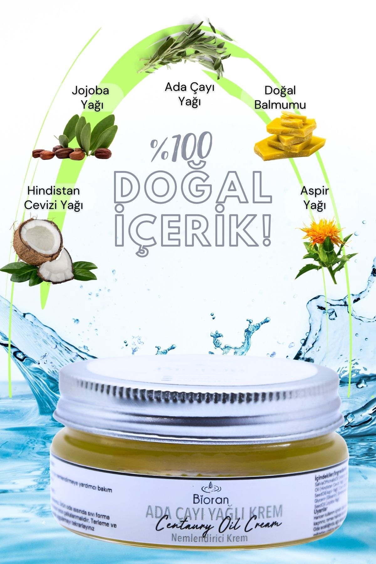 Adaçayı Yağlı Yoğun Bakım Kremi 40 ml.%100 Doğal