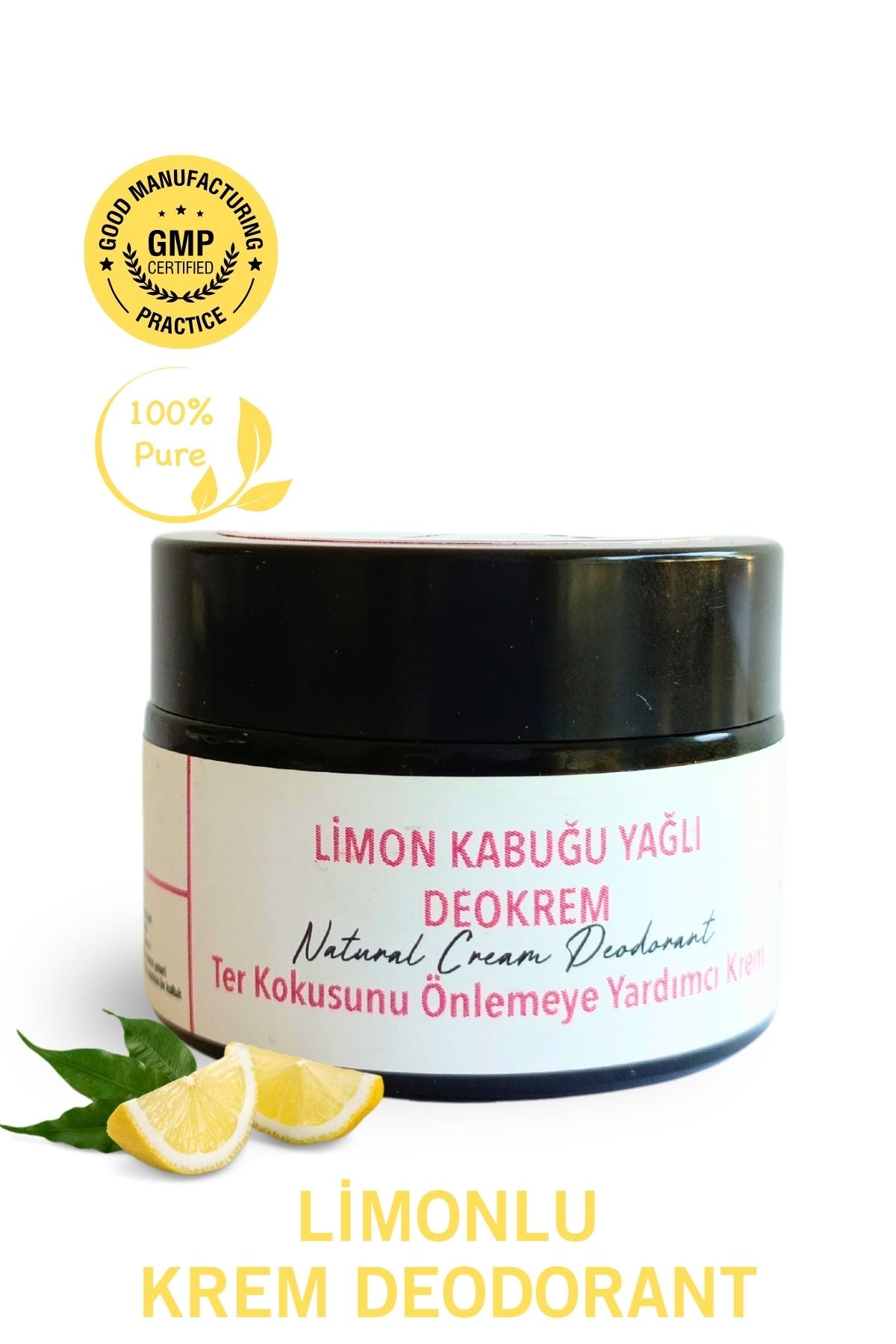 Limon Kabuğu Yağlı Krem Deodorant 40 ml %100 Doğal