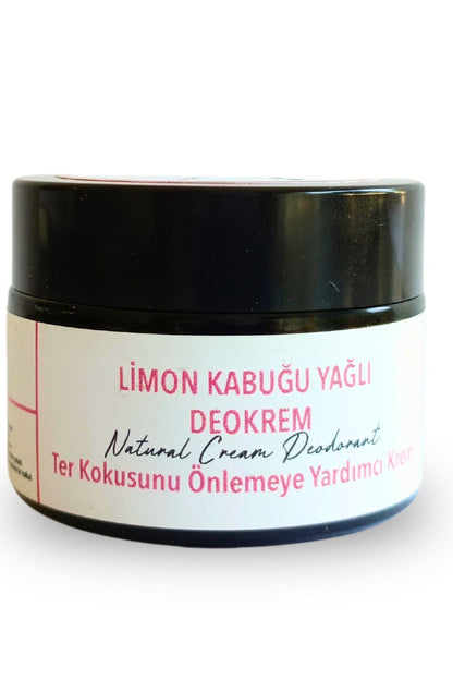 Limon Kabuğu Yağlı Krem Deodorant 40 ml %100 Doğal